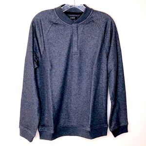 Alfani Baseball-Collar Long Sleeve Quarter-Snap Pullover